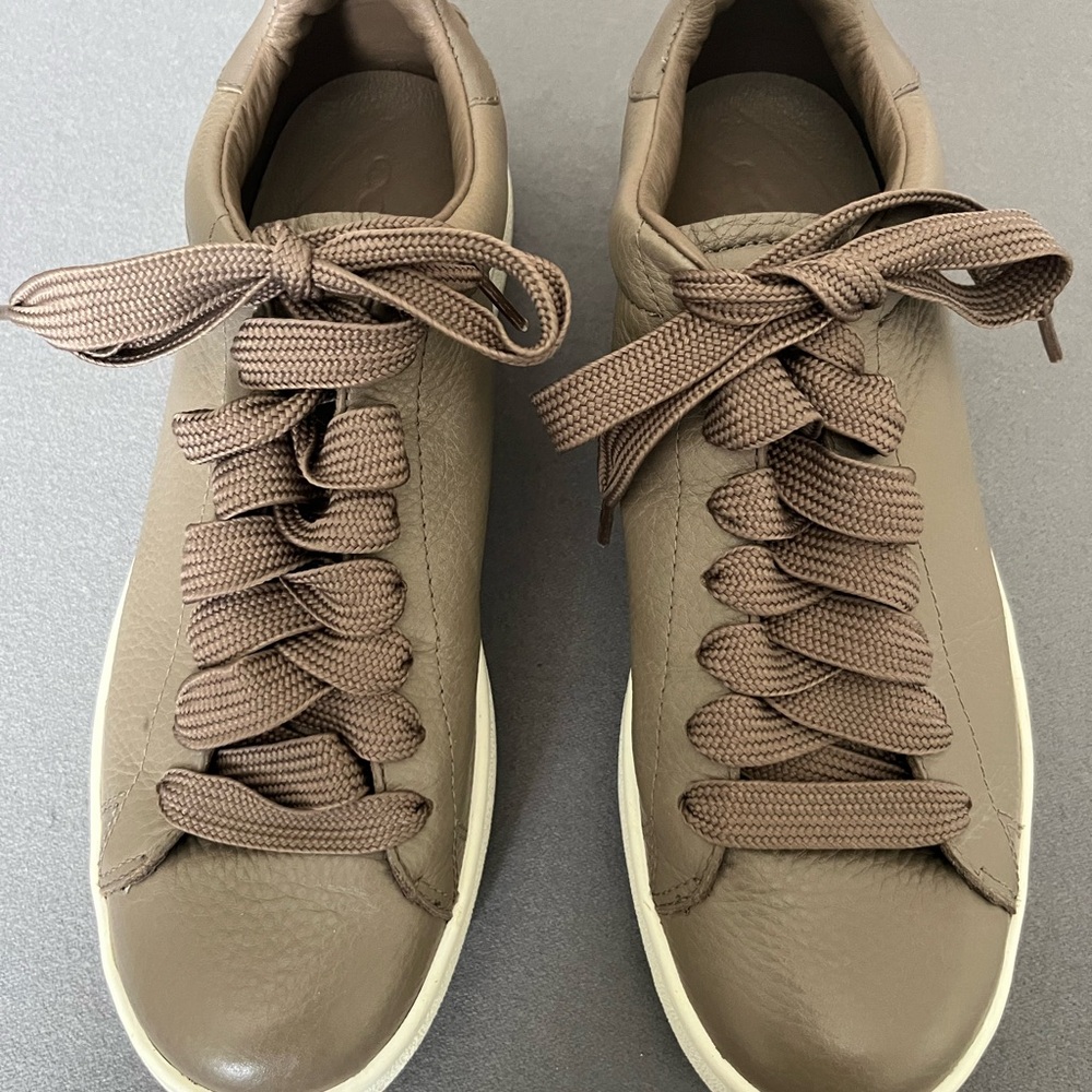 Coach Taupe Leather Sneakers